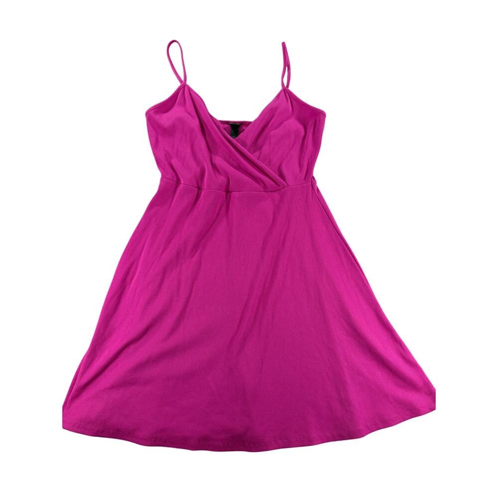 Wild Fable Women's Magenta Pink Sleeveless Knit Skater Dress - Size Large - NWT